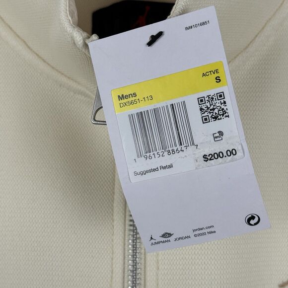 Nike Men's Air Jordan x A Ma Maniére Coconut Milk Track Jacket Small DX5651-113 - Picture 6 of 9